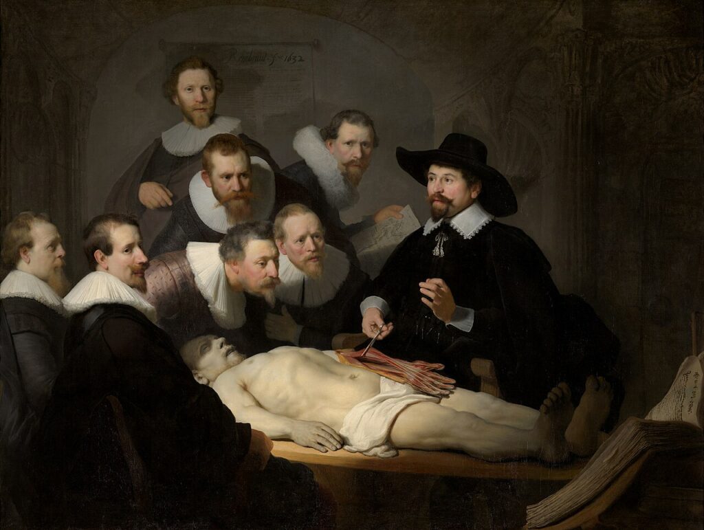 Lección de anatomía del Dr. Nicolaes Tulp. Rembrandt